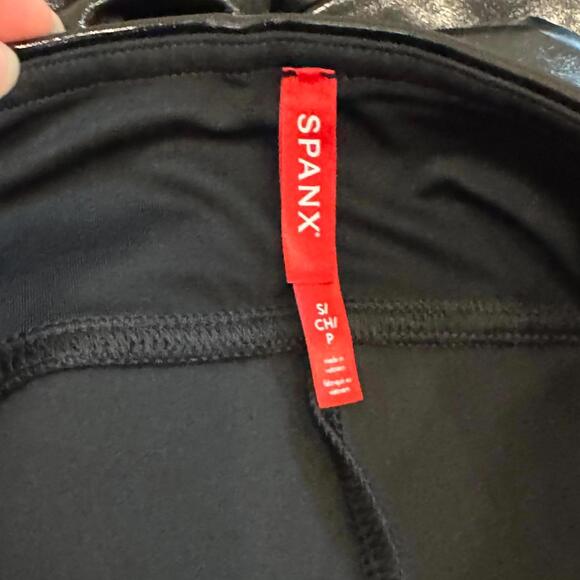 Spanx Faux Leather Leggings - Black, Size Small - Picture 3 of 3